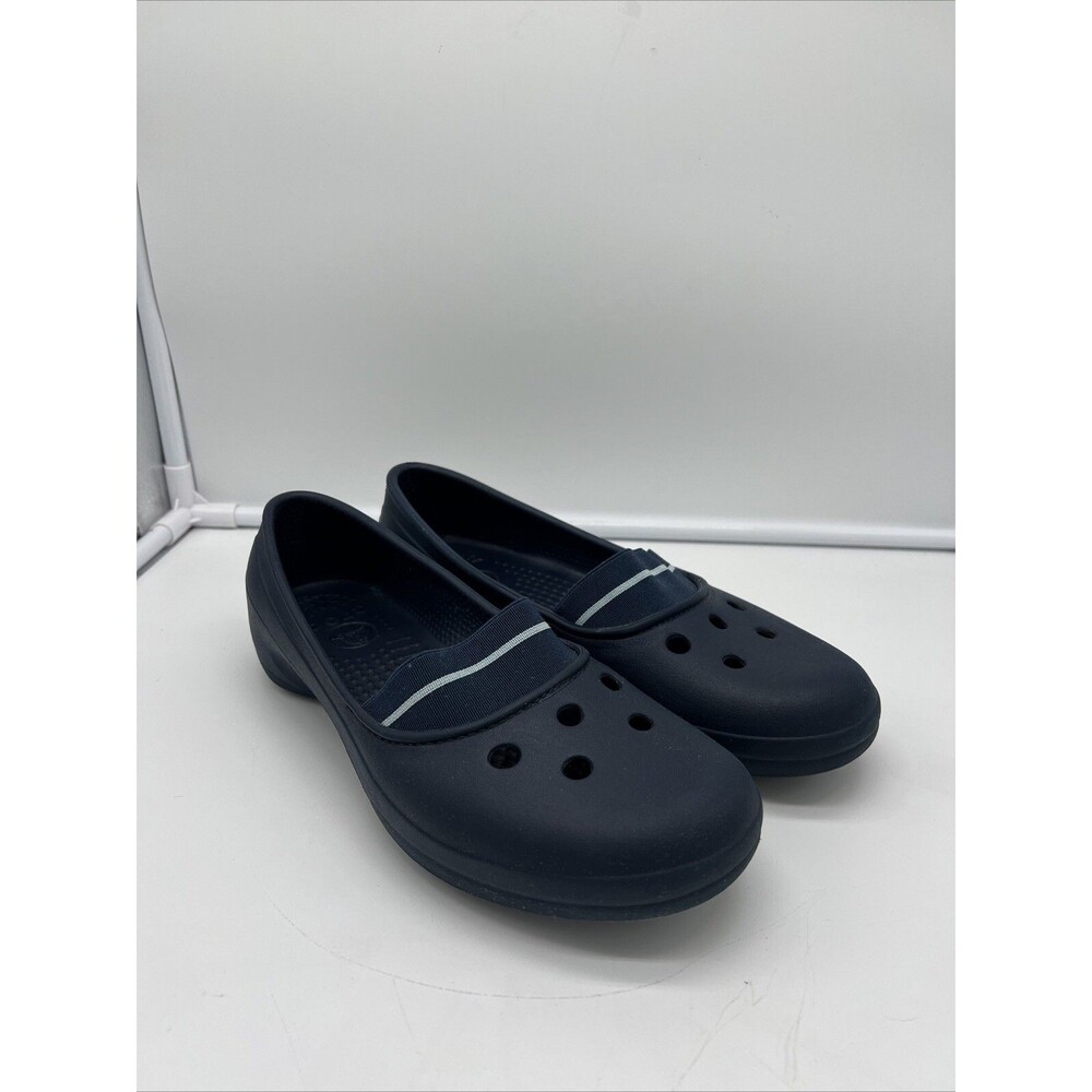 Crocs "Juneau" Flats Elastic Vamp Women’s US 7 Slip On Blue